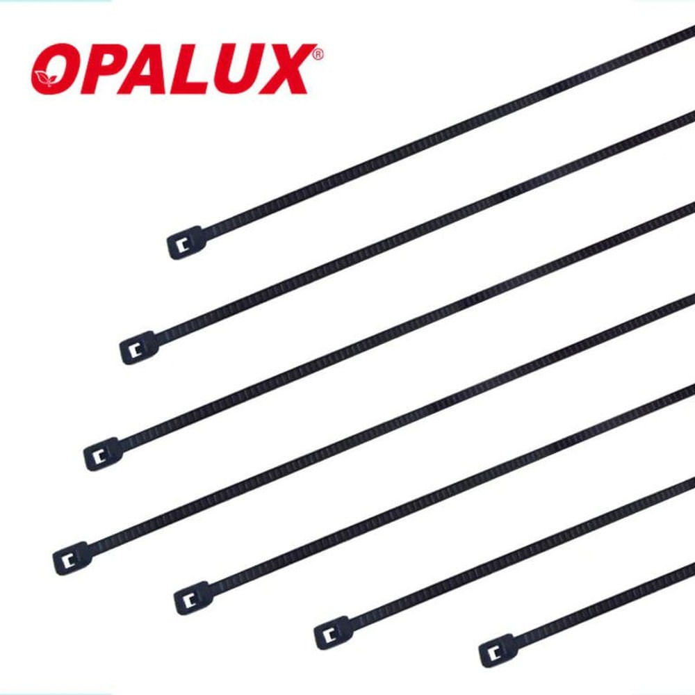 Cintillos Nylon 300x36mm 100und Negro Opalux CCT-36300NG