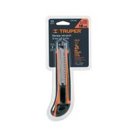 Cutter 18 mm profesional con alma metálica y grip Truper - 16977