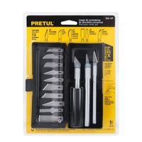 Juego de bisturí con 13 piezas en estuche Pretul - 22409