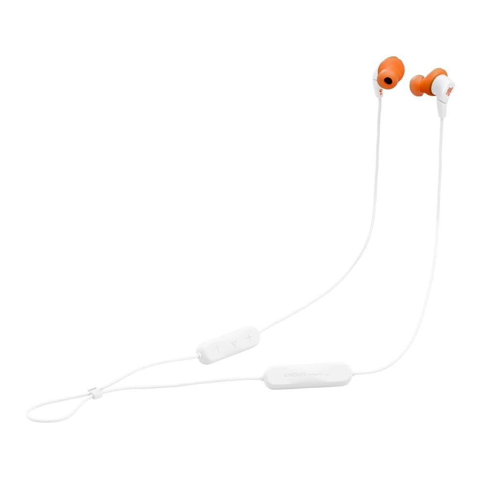 Audífono JBL Endurance Run 3 Bluetooth IP65 - Blanco/Naranja
