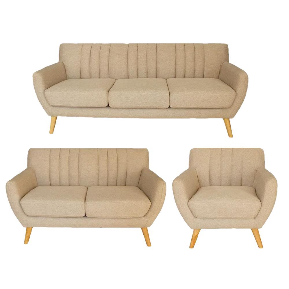 SALA KIRA BEIGE 3 2 1 CUERPOS - FALOTIH 3M