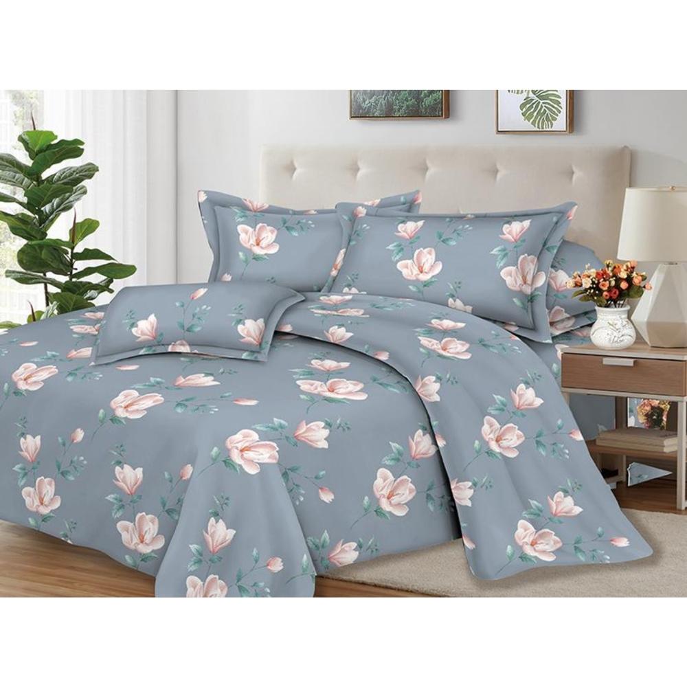 Juego de Sábanas 100% Suave Algodón 2Plazas 4 Piezas 2000 Hilos Skyblue