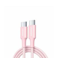 Cable Ugreen USB-C a USB-C PD Fast Charging Trenzado 2M 100W Rosa L502 65252