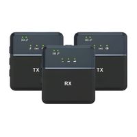 Microfono Inalambrico Solapero Sx9 Tipo C Jack - Negro