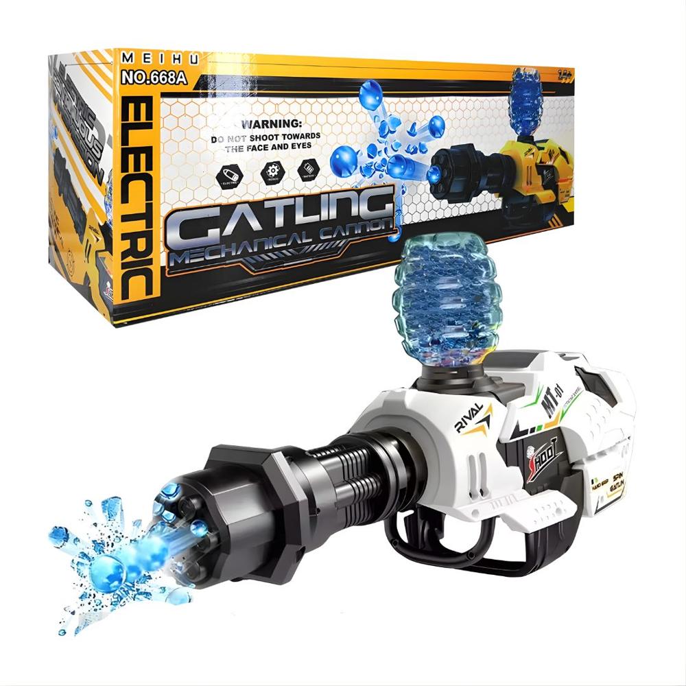 Pistola de Juguete Lanza Hidrogel Cañon Rotativo 360 Larga Distancia 668A