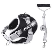 Pechera de Seguridad Reflectante Ajustable de Color Negro Talla L