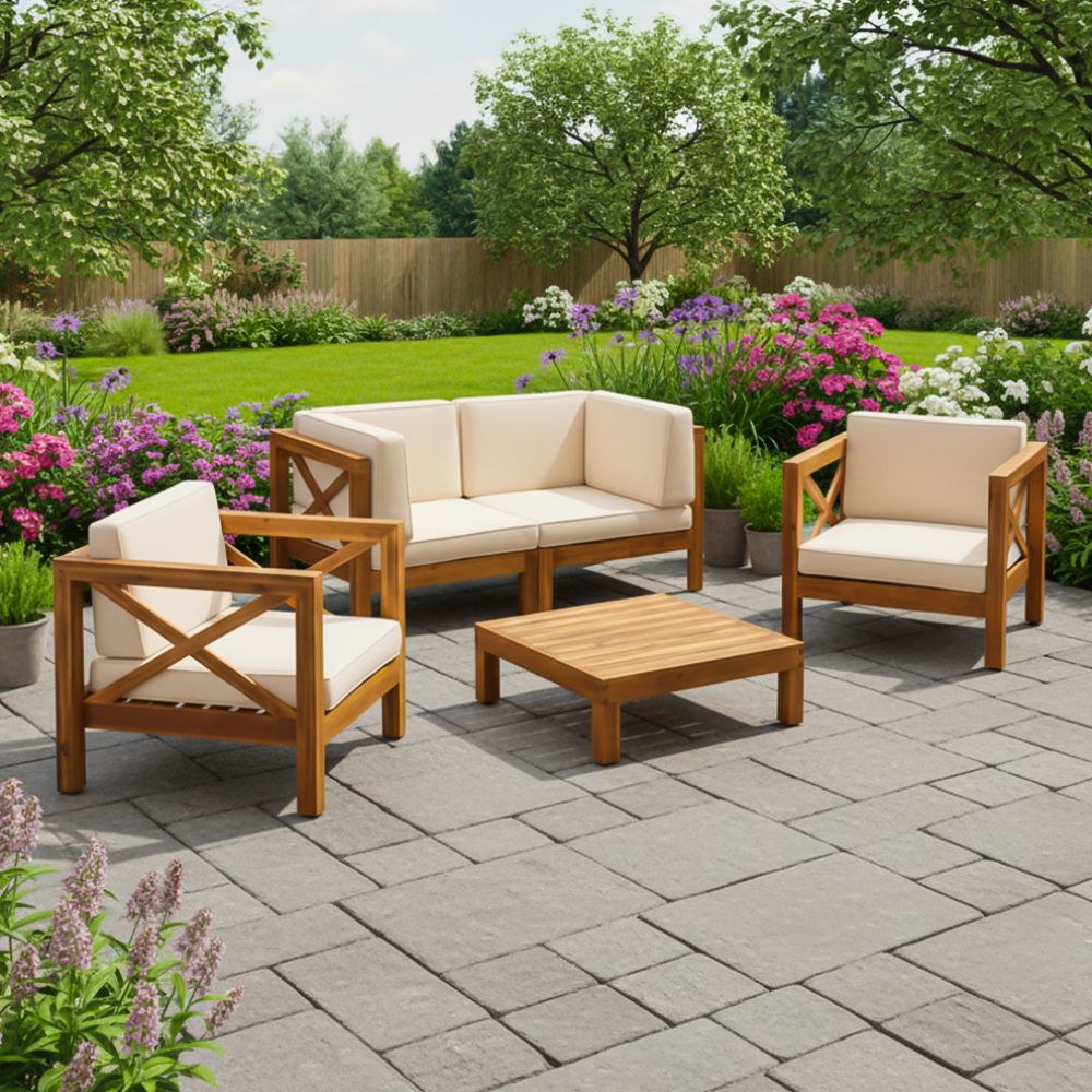 Juego de Terraza Kansas 4 personas con mesa