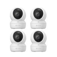 Kit 4 Cámaras Vigilancia H6C PRO Full HD 2MP Ezviz Audio Bidireccional Botón llamada