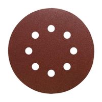 Pack x 5 Disco Velcro 5"" (125mm) PS22K Grano 120 GLS5 (Rojo) Klingspor