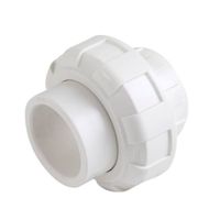 Unión Universal PVC Sin Rosca C&A 1/2""  -  Blanco