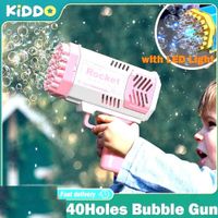 Lanza Burbujas Bazooka 40 Agujeros Día del Niño Genieka