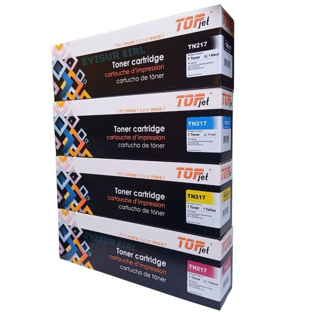 TONER COMPATIBLE TN-217 KIT NEGRO Y COLORES