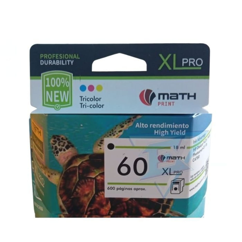 CARTUCHO DE TINTA HP 60XL COMPATIBLE NEGRO