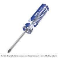 Desarmador Estrella 3/16"" x 6"" Mango PVC Pretul 21472 - Azul