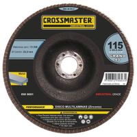 Disco Flap 4.1/2"" x 7/8"" Crossmaster 9982624-6 Grano 120 - Rojo