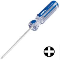 Desarmador Estrella 1/4"" x 6"" Mango PVC Pretul 21477 - Azul