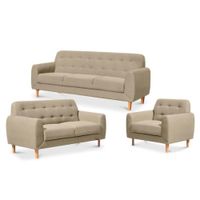 SALA JASON BEIGE 3 2 1 CUERPOS - FALOTIH 3M