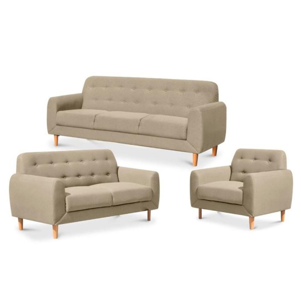 SALA JASON BEIGE 3 2 1 CUERPOS - FALOTIH 3M
