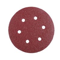 Pack x 5 : Disco Velcro 6"" (150mm) PS22K Gr 60 GLS3 (Rojo) Klingspor