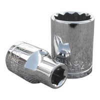 Dado Poligonal 12mm Encastre 1/2"" Crossmaster  -  Gris