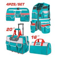 Kit 4 Porta Herramientas Chaleco - Maletin - Bolso - Cinturón Total TOS230910
