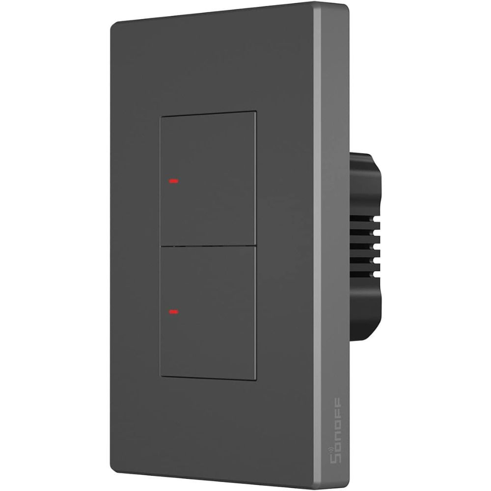Interruptor Inteligente Sonoff M5 2 Botones Negro Wifi Alexa