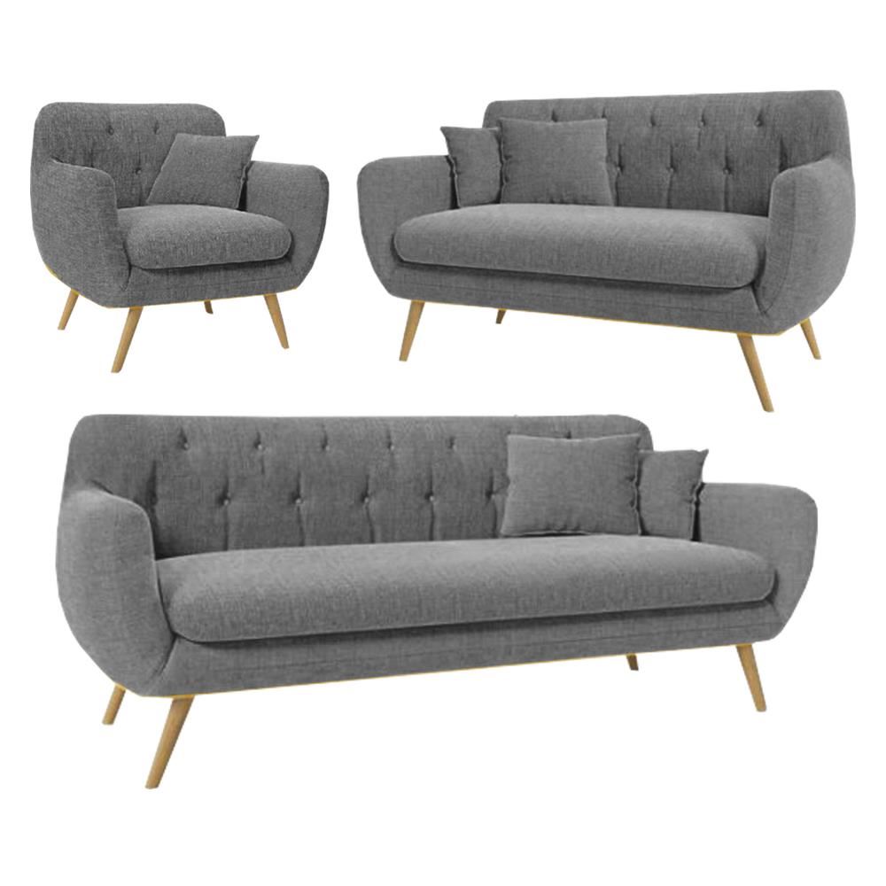 SALA CODY GRIS CLARO 3 2 1 CUERPOS - FALOTIH 3M