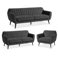 SALA DANY GRIS OSCURO 3 2 1 CUERPOS - FALOTIH 3M