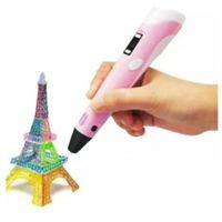 Lápiz 3D Impresión Rose LCD+3 Filamentos Navidad Genieka