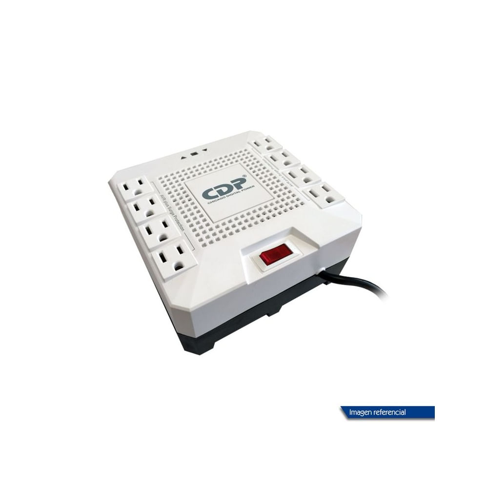 ESTABILIZADOR DE VOLTAJE CDP  R-AVR1808I 8 tomacorrientes