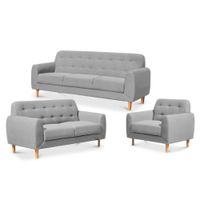 SALA JASON GRIS CLARO 3 2 1 CUERPOS - FALOTIH 3M