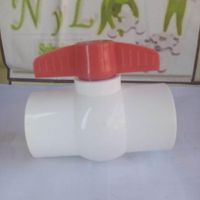 Válvula Esférica PVC Con Rosca C&A 1""  - Blanco