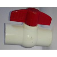 Válvula Esférica PVC con Rosca C&A 1/2""  - Blanco