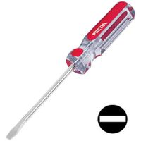 Desarmador Plano 3/16"" x 4"" Mango PVC Pretul 21458 - Rojo