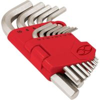 Juego Llaves Allen x 13 Pzas en Pulgadas Truper 15545 - Cromado