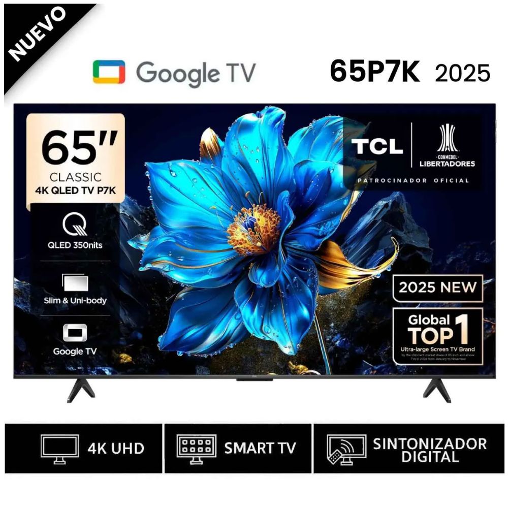 Televisor TCL QLED 65 UHD 4K Smart TV GOOGLE 65P7K
