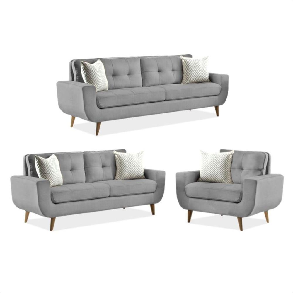 SALA GEORGE GRIS CLARO 3 2 1 CUERPOS - FALOTIH 3M