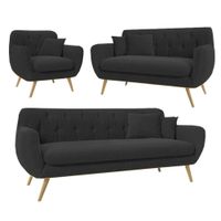 SALA CODY NEGRO 3 2 1 CUERPOS - FALOTIH 3M