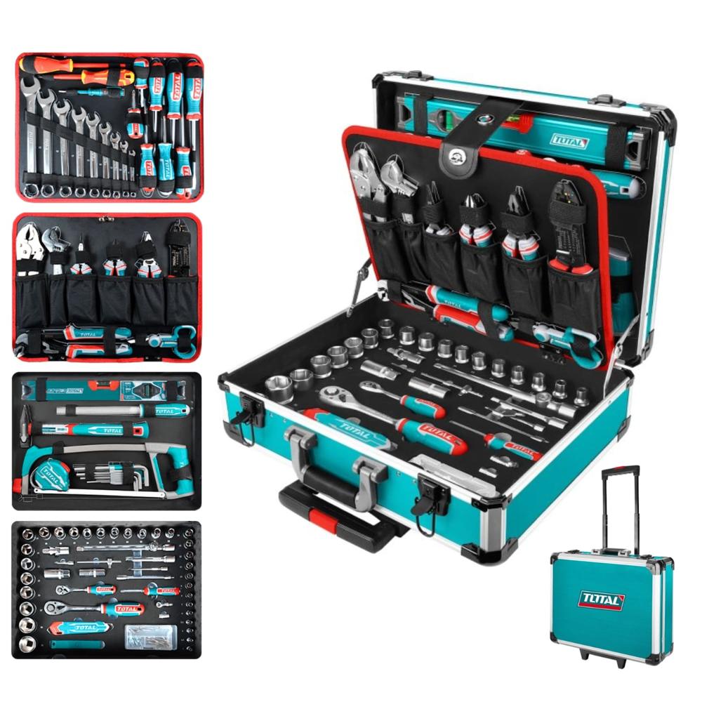 Set de Herramientas Manuales 147pcs con Maletin Total  THKTHP21476