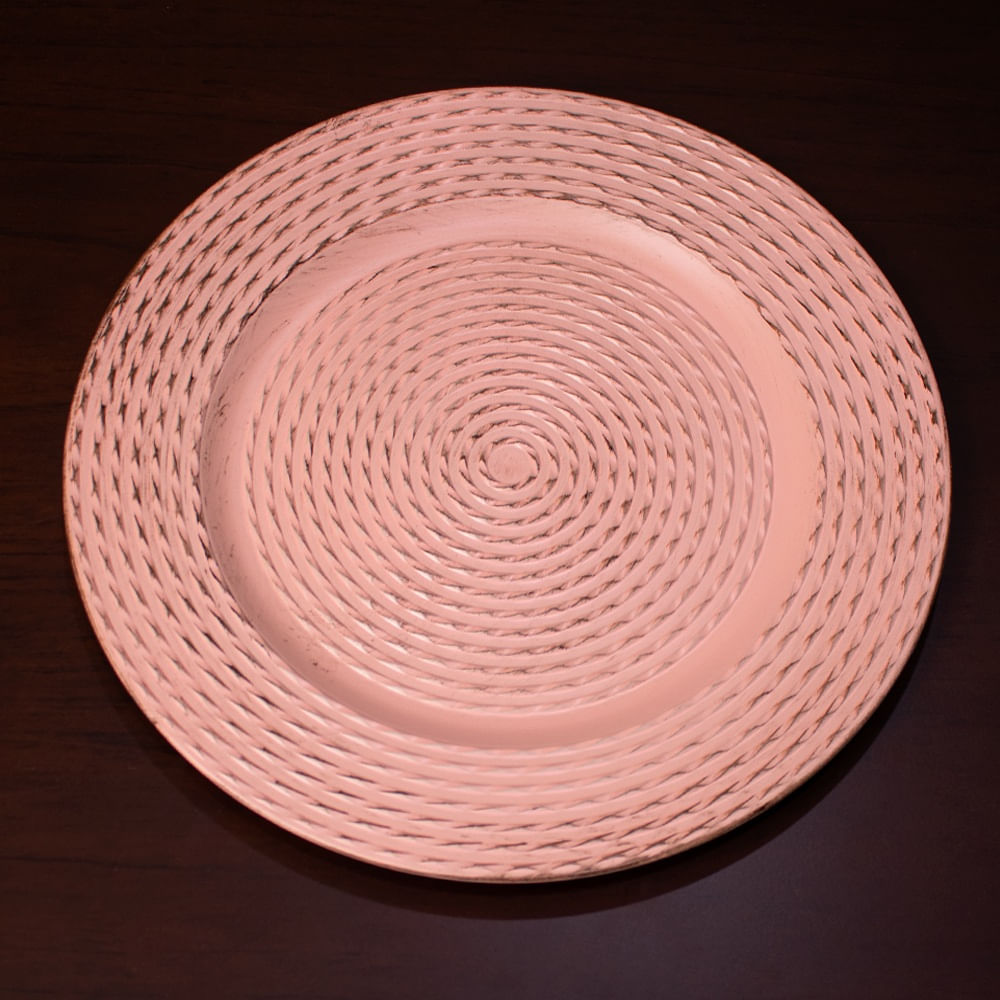 SETX3 PLATOS DE SITIO ROSADO PVC