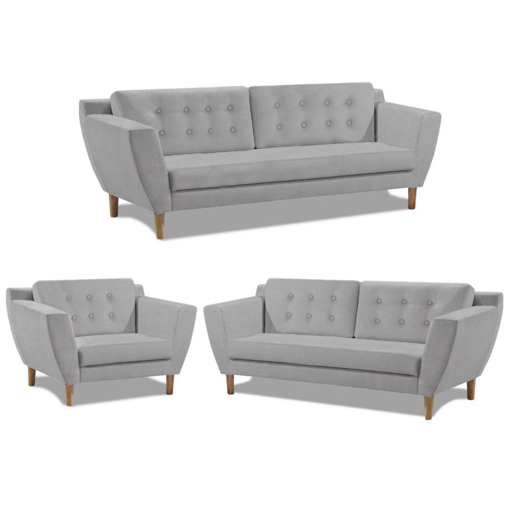 SALA BOGOTA GRIS CLARO 3 2 1 CUERPOS - FALOTIH 3M