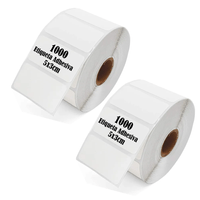 Rollo 1000 Etiqueta Termica Adhesiva 5x3cm Pack 2 Rollos
