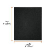 Lija de esmeril negra grano 120 de óxido de aluminio Truper - 11603