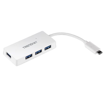 Hub USB-C TRENDnet TUC-H4E 4 Puertos Ultra-Mini Hub USB-C TRENDnet TUC-H4E 4 Puertos Ultra-Mini