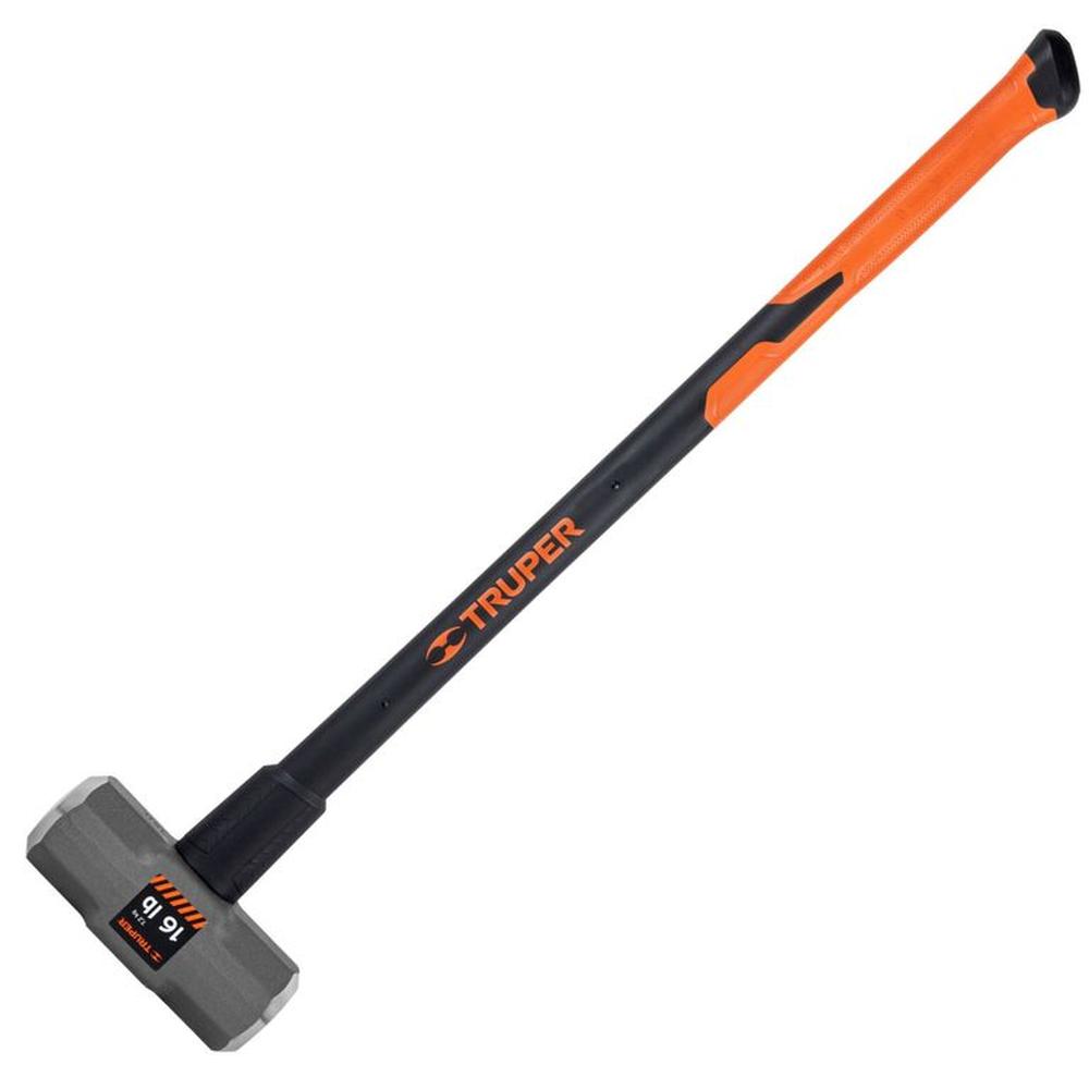 Comba 16 lb octagonal, mango fibra de vidrio 36", Truper
