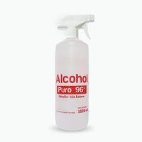 Alcohol Puro 96° con Atomizador de 1000 ML