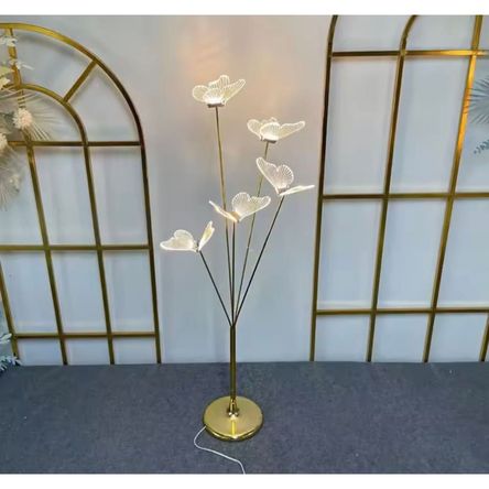 Lámpara De Pie LED Mariposas Acrílico Diseño Lujoso Moderno Lámpara De Pie LED Mariposas Acrílico Diseño Lujoso Moderno