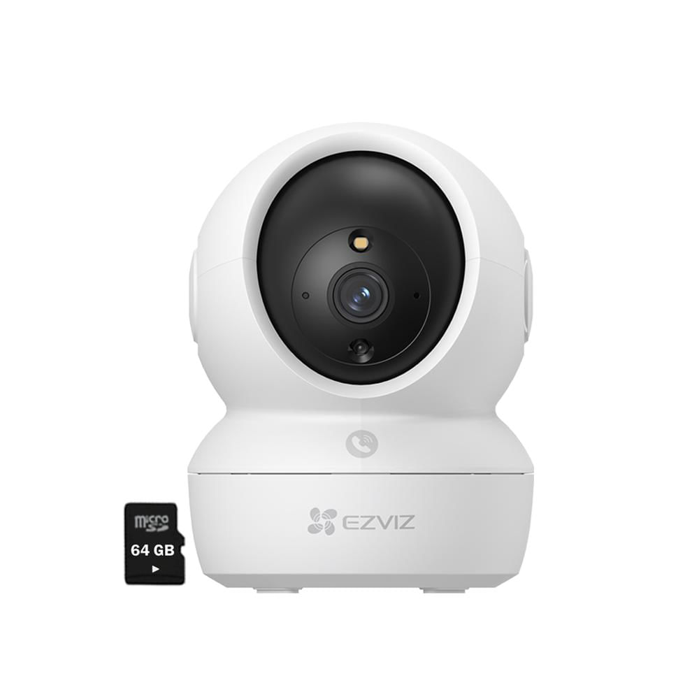 Cámara Wifi Ezviz H6C PRO 2k 3MP Gira 360 Botón Llamada Micro SD 64Gb Cámara Wifi Ezviz H6C PRO 2k 3MP Gira 360 Botón Llamada Micro SD 64Gb