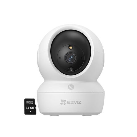 Cámara Wifi H6C PRO 2k 3MP Ezviz Gira 360 Botón Llamada Micro SD 64Gb Cámara Wifi H6C PRO 2k 3MP Ezviz Gira 360 Botón Llamada Micro SD 64Gb