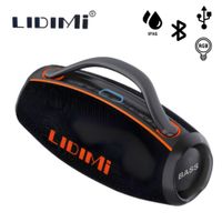 PARLANTE PORTÁTIL LIDIMI LD-S858 BT USB AUX TWS 80W 2X40 LED DECORATIVA NEGRO